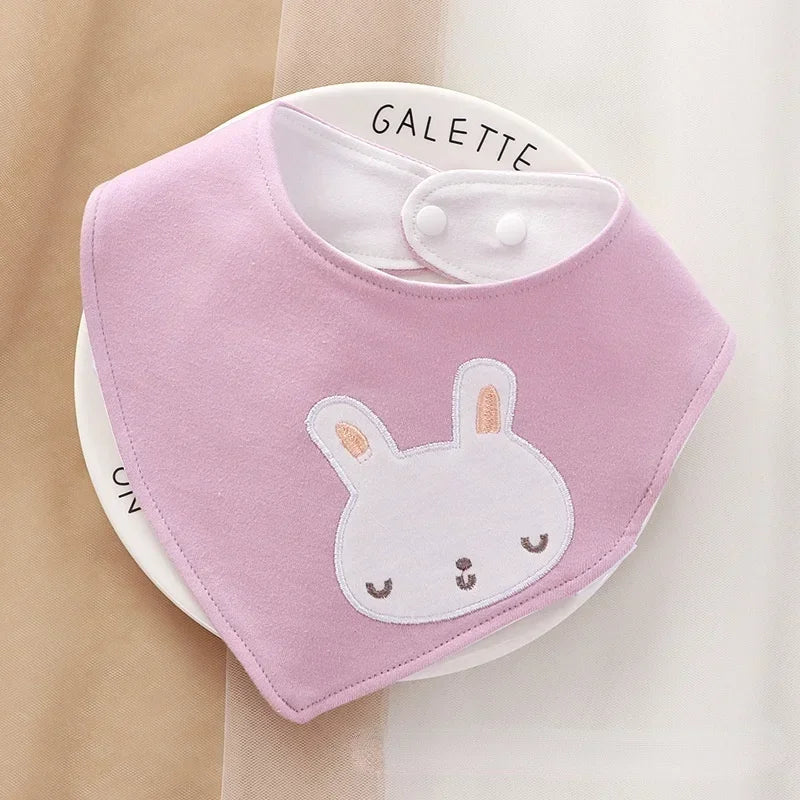 Cartoon Bandana Bibs – Soft Cotton for Newborns & Toddlers