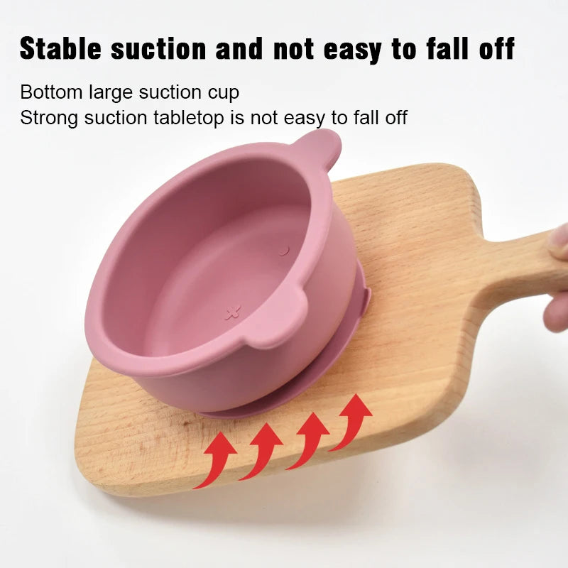 9PCS Baby Silicone Feeding Set – All-in-One Mealtime Solution!