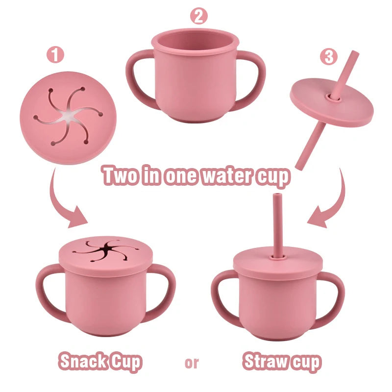 9PCS Baby Silicone Feeding Set – All-in-One Mealtime Solution!