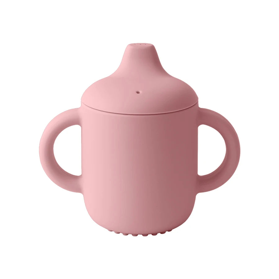 Silicone Sippy Cup and Training Cup for Baby 6 months+ Soft Spout and Handles Unbreakable Easy Grip for Babies 6-12 months and Toddlers 1-3 years 5oz/150ml